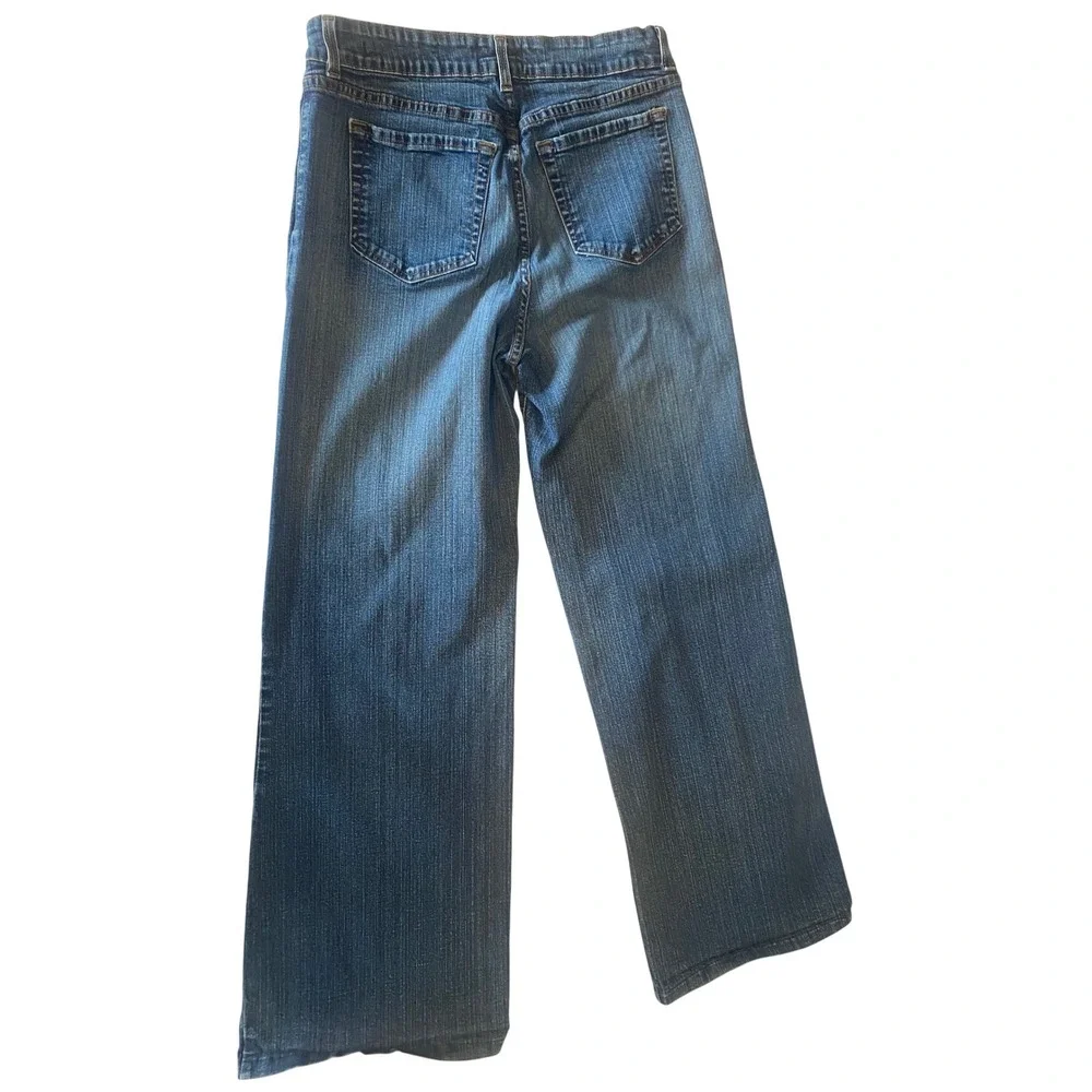 NYDJ‎ Not Your Daughters Jeans Women's  Size 8 Blue Wide Leg High Rise Denim